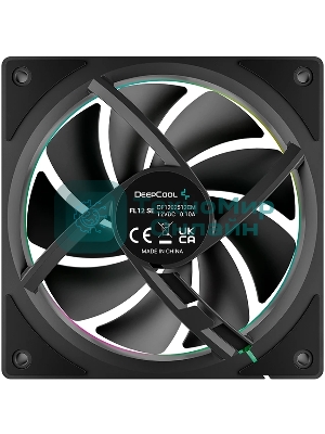 Вентилятор для корпуса Deepcool FL12 SE ARGb 120х120x25 черный 4-pin 28.67дБ (упак.:1шт) (R-FL12SE-BKAPN1-G) Ret