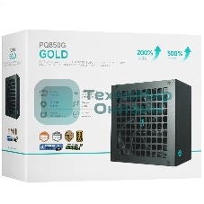 Блок питания Deepcool/GamerStorm PQ850G (ATX 3.1, 850W, Full Cable Management, PWM 120мм fan, 80 PLUS GOLD, Active PFC + Half Bridge + DC/DC, Full Japanese Capasitors, Gen5 PCIe) RET
