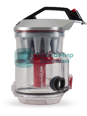 Пылесос Hyundai HYV-C2950 черный/красный, 380/2400 Вт, уборка сухая, пылесборник контейнер 3.5 л