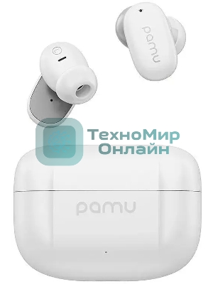 Наушники TWS Padmate T11P белый, внутриканальные, Bluetooth, до 7 ч