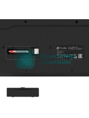 Комплект клавиатура+мышь Oklick S255W беспроводной, USB, 1200 DPI, чёрный