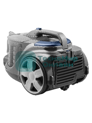 Пылесос BBK BV1900 серый/синий, 400/2200 Вт, уборка сухая, пылесборник контейнер 3 л