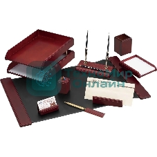 Настольный набор Good Sunrise M9C-25A (9 предметов) фактура красное дерево, материал дерево, бордовый/черный