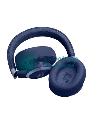 Беспроводные/проводные наушники JBL Live 770NC синий, полноразмерные, Bluetooth 5.3 + проводной, адаптивное шумоподавление, до 65 ч