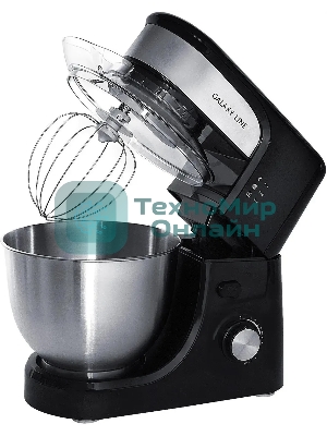 Миксер Galaxy Line GL 2231, черный, планетарный, 700 Вт, 12 скоростей