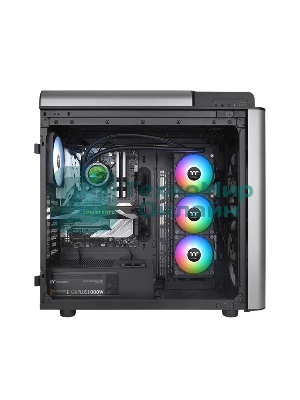 Система жидкостного охлаждения Thermaltake TH360 V2 Ultra ARGb Soc-AM5/AM4/1200/1700/1851 черный 4-pin 25.8dB Al+Cu LCD Ret (CL-W384-PL12SW-A)