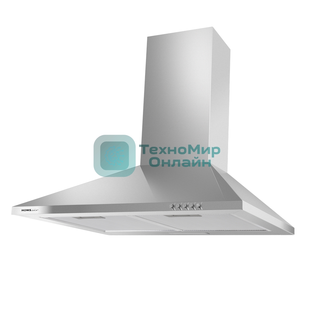 Вытяжка каминная HOMSair Delta 60 нержавеющая сталь, 60 см, 600 куб. м/ч, 47 дБ