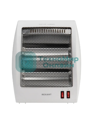 Обогреватель инфракрасный Rexant белый, кварцевый, 800 Вт, 14 м2, настольный