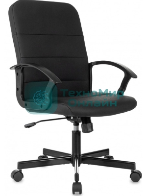 Кресло Бюрократ Triest черный, экокожа