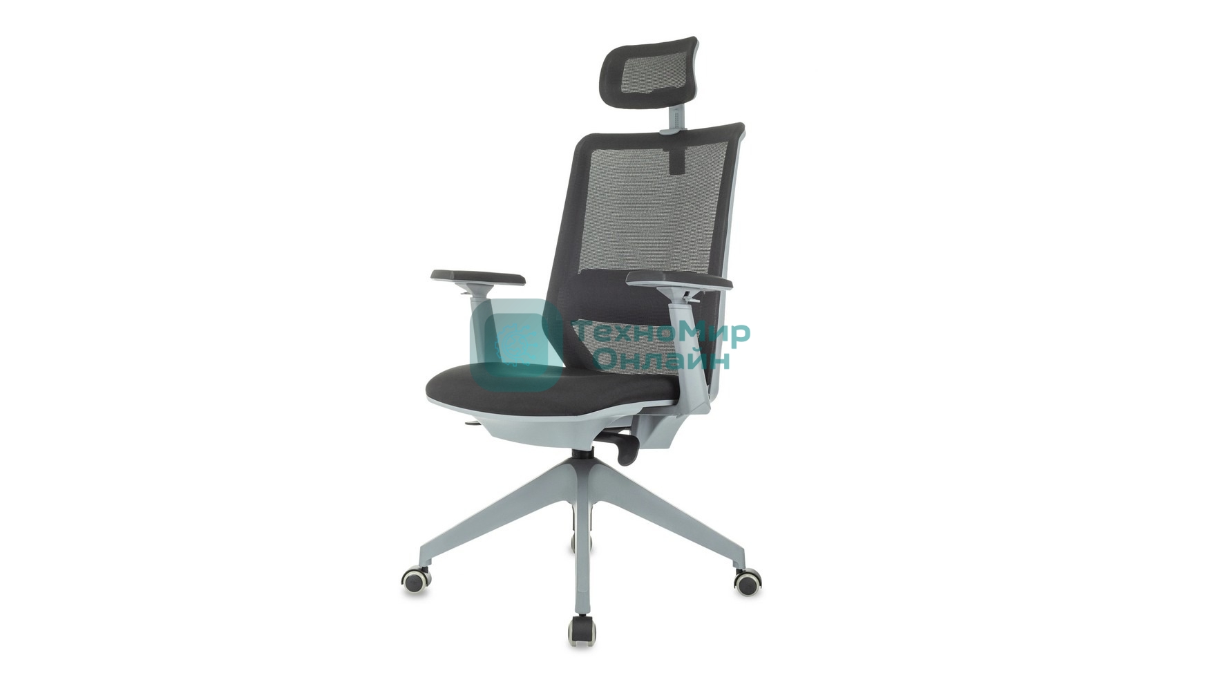 Кресло руководителя Бюрократ MC-G611NL-H черный Elastic-102 с подголов. крестов. 4-луч. пластик пластик серый