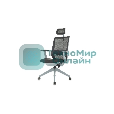 Кресло руководителя Бюрократ MC-G611NL-H черный Elastic-102 с подголов. крестов. 4-луч. пластик пластик серый