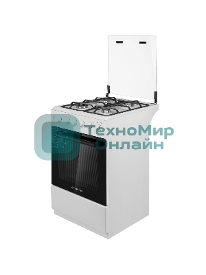 Плита газовая Maunfeld MGC50GCW08D белый, конфорок 4 шт, духовка 59 л, 50 см x 89 см x 65 см