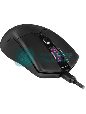 Мышь проводная игровая Redragon FYZU черная (USB, Pixart P3395, Huano, 6 кн., 26000 Dpi, RGb подсветка)