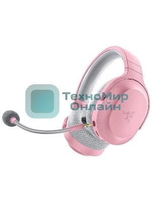 Гарнитура Razer Barracuda X (2022) розовый, беспроводная + проводная, Bluetooth/USB-C/3.5 мм