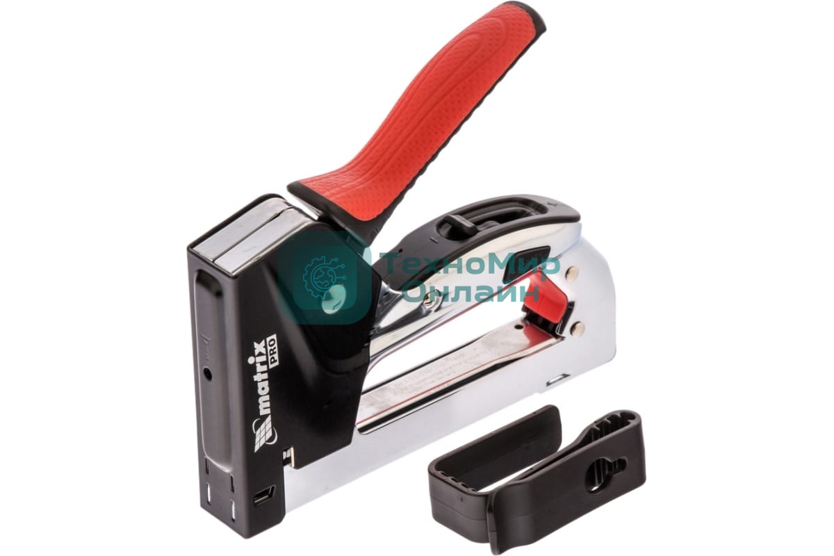 Степлер мебельный Matrix, стальной, быстрая загрузка, тип скобы 53, 4-14 мм, PRO