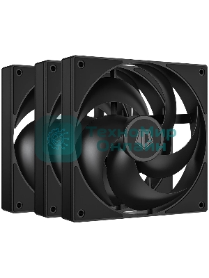 Вентилятор для корпуса ID-Cooling AS-120-K черный 120мм 2000rpm 27.2db 4-pin