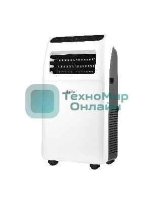 Кондиционер мобильный Ballu Aura BPAC-09 CP/N1_24Y 9000 BTU, 24 м², 50 дБ, охлаждение, осушение, белый