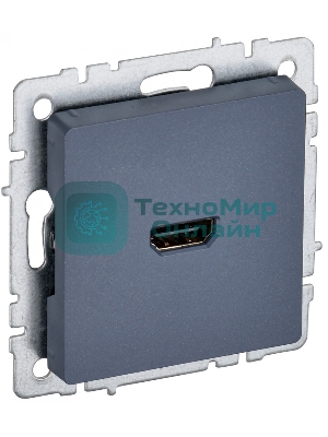 Розетка HDMI IEK BRITE РHDMI-0-БрМ маренго