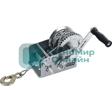 Лебедка ручная барабанная PATRIOT WH 1100B, усилие - 1100 кг, трос- 8 м