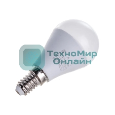 Лампа светодиодная SAFFIT SBG4513 (55158) 13Вт Е14 белый матовый шар