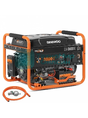 Генератор DAEWOO GDA 3500 DFE бак 18л быстрый запуск бензиновый + газ