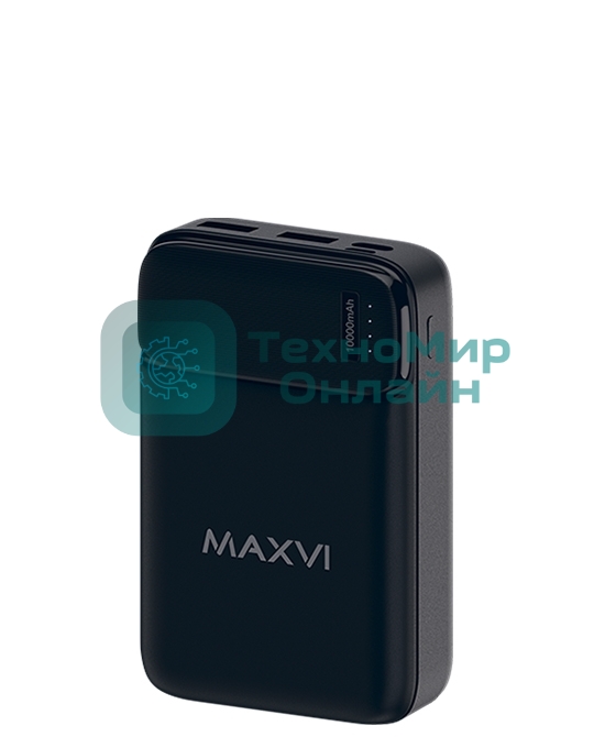 Портативный аккумулятор Maxvi PB10-08 10000 мАч, 2A, 2хUSB/Type-C/MicroUSB