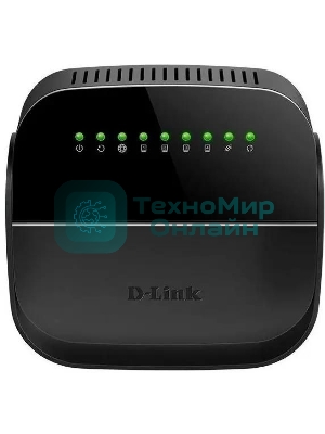 Роутер беспроводной D-Link DSL-2640U/R1A ADSL2+ черный ANNEX А