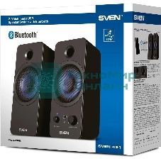 Акустическая система SVEN АС 431, черный (6 Вт, питание USB, Bluetooth)