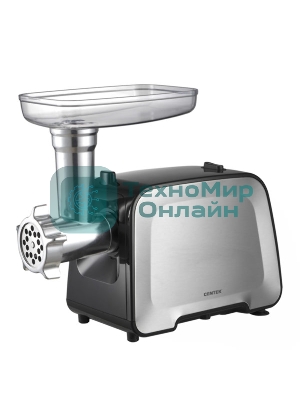 Мясорубка электрическая Centek CT-1604 2200 Bт, 2,2 кг/мин, реверс, стальной коннектор, 2 диска, 2 насадки