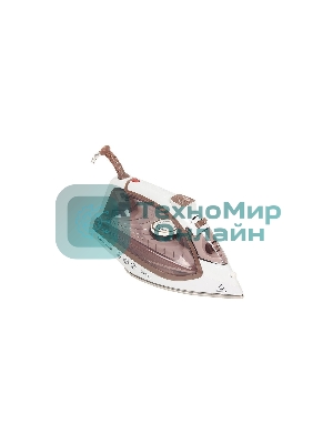 Утюг Maxwell MW-3047 белый/коричневый, 2400 Вт, 30 г/мин, 120 г/мин, 260 мл