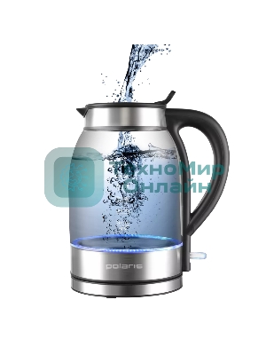 Чайник электрический Polaris PWK 1739CGL 1,8 л, 2200 Вт, сталь