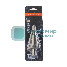 Сверло PATRIOT по металлу ступенчатое 4-32 мм, HSS, упаковка блистер