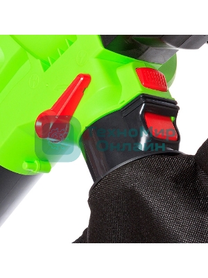 Воздуходувка-пылесос RedVerg RD-BV36/U пит.:от аккум. зеленый/черный