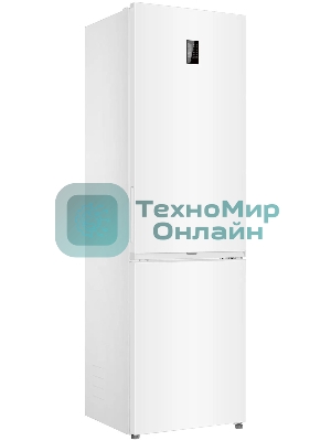 Холодильник Candy CFN6200WD белый двухкамерный 243/91л морозилка снизу, No Frost