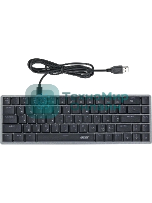 Клавиатура проводная Acer OKW302 (ZL.KBDCC.01C), USB, серебристый