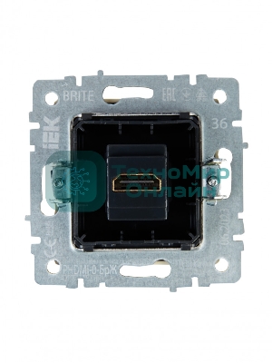 Розетка HDMI IEK BRITE РHDMI-0-БрЖ жемчуг