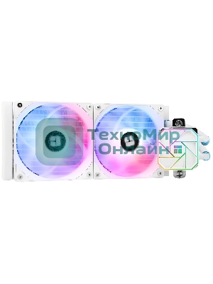 Водяное охлаждение для процессора Thermalright Aqua Elite 240 White ARGB V3 (240мм, White, ARGB/ Fans: 2x120мм, 66.17CFM, 25.6dBA, 1500RPM/ Pump height 53mm, 23dBA, 3300RPM, Rad thickness 27mm/ S: 1200, 1700, 1851, 2011, 2066, 115X, AM4, AM5)