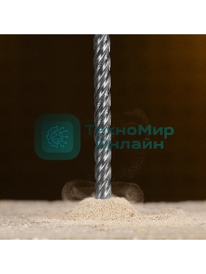 Бур по бетону Denzel цельная крестовая пластина, 8x315 мм, SDS PLUS