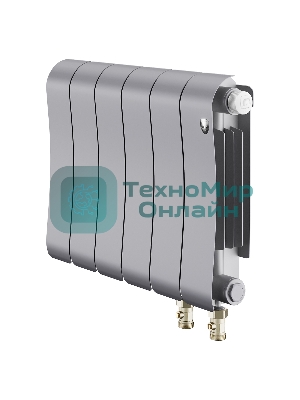 Радиатор биметаллический Royal Thermo Infinity 300 Silver Satin VR80 - 6 секц.