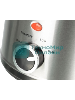 Медленноварка Kitfort КТ-205 1.5л 120Вт серебристый/черный