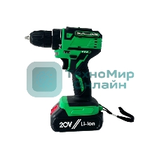 Дрель-шуруповерт Zitrek Greenpower 20 Pro 063-4061, 20 В, 4 Ач, 42 Нм, бесщеточный
