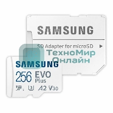 Флеш карта Samsung EVO Plus microSDXC 256Gb MB-MC256KA/EU
