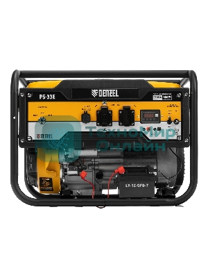 Электрогенератор бензиновый Denzel PS-33E, 3.3 кВт, 85 дБ, 48.5 кг