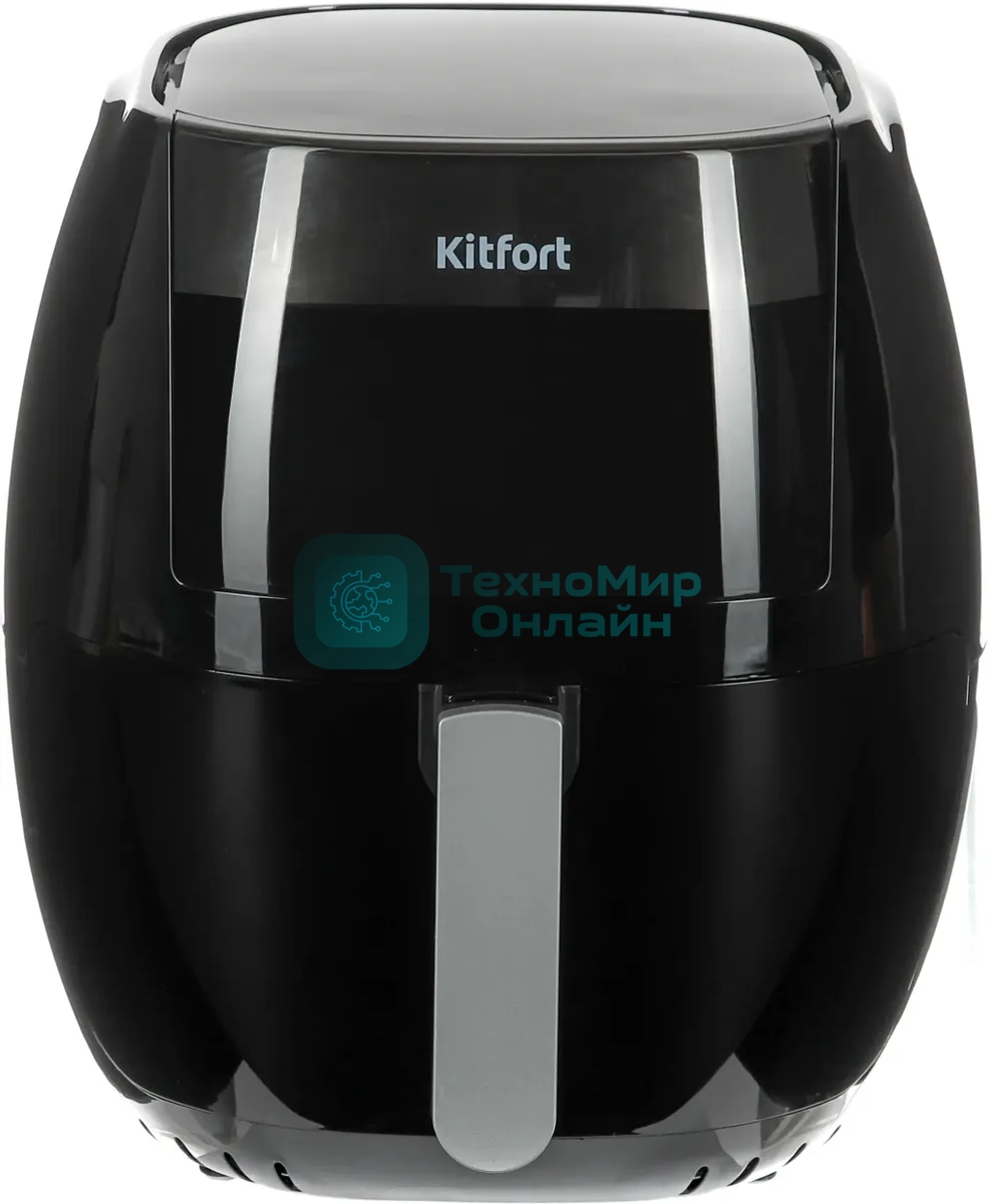 Аэрогриль Kitfort КТ-2220 черный, 1800 Вт, 6 л, электронное управление, 7 программ