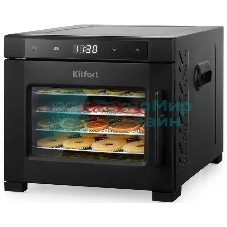 Сушка для фруктов и овощей Kitfort КТ-1964 18под. 600 Вт, черный