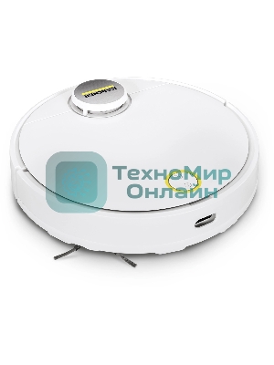 Пылесос-робот Karcher RCV 3 1.269-620.0 белый/белый 3200 мAч, Li-Ion, сухая/влажная уборка, контейнер 0.5 л