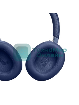 Беспроводные/проводные наушники JBL Live 770NC синий, полноразмерные, Bluetooth 5.3 + проводной, адаптивное шумоподавление, до 65 ч