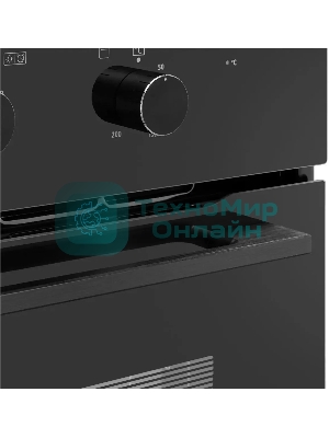 Шкаф духовой газовый с электрическим грилем Maunfeld MOGM703B2, встраиваемый