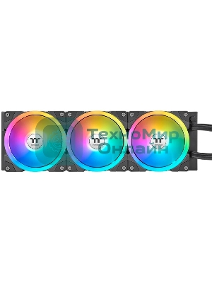 Система жидкостного охлаждения Thermaltake MAGFloe 360 Ultra ARGB Soc-AM5/AM4/1200/1700/1851 черный 4-pin 30.6dB Al+Cu LCD Ret (CL-W432-PL12SW-A)