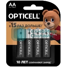 Батарея Opticell Basic LR6 AA (4шт) блистер